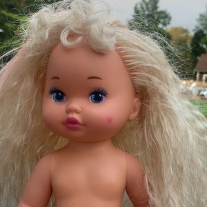 Vintage little miss makeup doll  80s heart cheek